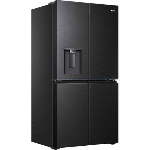 Haier Horizon American Fridge Freezer - Obsidian Steel - Right perspective